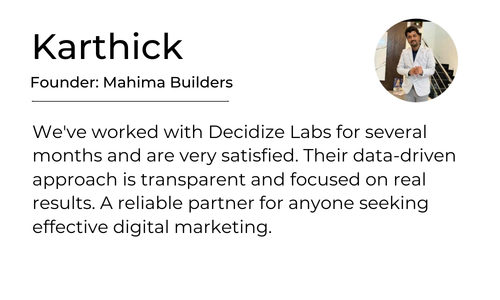 Mahima Builders comment